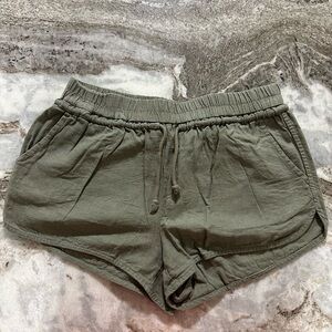 Olive Green Women's Shorts